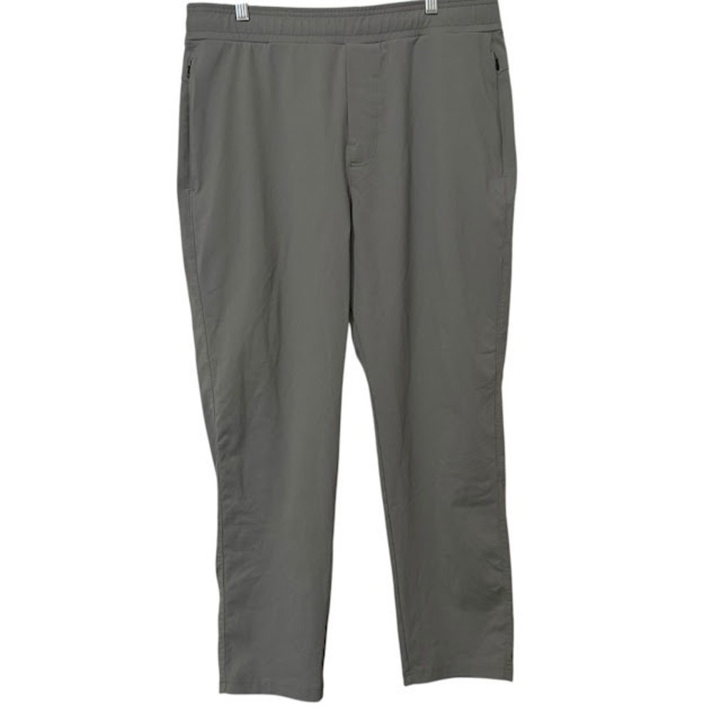 Public Rec Light Gray Gamechanger‎ Rec Tapered Sweatpant Chino Pants 36 x 30